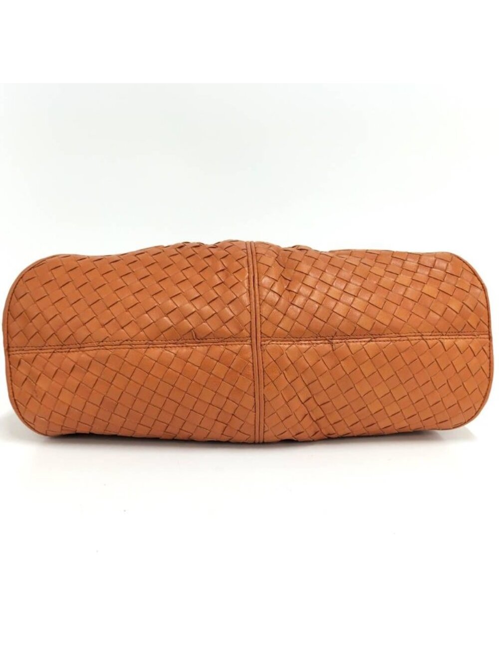 ★SOLD★ Bottega Veneta Intrecciato Shoulder Bag Leather Orange - Picture 7 of 10